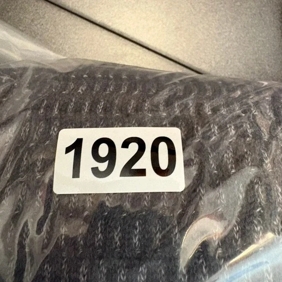 NWT Joseph Abboud Sweater XL Gray Merino Wool Blend Quarter Zip Button Pullover - Picture 8 of 8